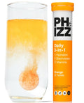 Phizz Electrolyte Multivitamin Rehydration Tablets - 19 Vitaminas y Minerales, Naranja (20 Comprimidos)