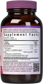 Bluebonnet EarthSweet Methylfolate 800 mcg - Dietary Supplement with Active 5-MTHF - 90 Raspberry Flavored Chewable Tablets