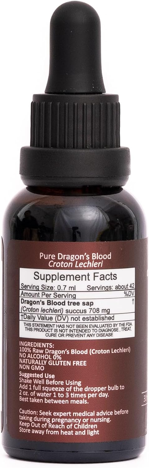 Resina de Sangre de Dragón Luna Sundara - 1 oz (30 ml) - 100% Pura, Sin Alcohol