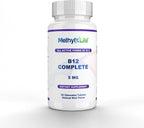Methyl-Life® B12 Complete – 5000 mcg Metilcobalamina + Hidroxi B12 + Adenosilcobalamina | Vegano, Non-GMO, Sin Gluten | 90 Comprimidos Masticables