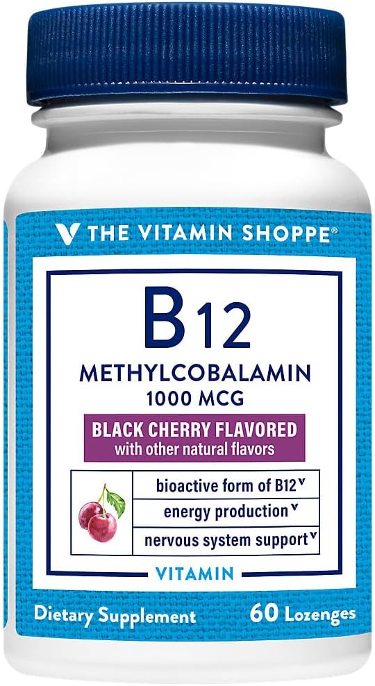 The Vitamin Shoppe Vitamina B12 1.000 mcg - 120 Comprimidos Bucales