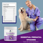 MaternityMax Vitaminas Prenatales para Perros y Gatos - Suplemento Pre y Postnatal con Probióticos, Glucosamina, MSM, CoQ10 y Vitaminas Esenciales - 90 Chews Blandos Sabor Salmón