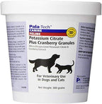 Pala-Tech Potassium Citrate Plus Cranberry Granules 300 gm - Suplemento Urinario para Perros y Gatos