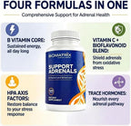 BioMatrix Complejo B con Adaptógenos, Cortisol y 5-MTHF | 120 Cápsulas Veganas