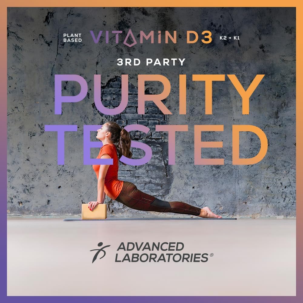 Vitamina D3 10.000 UI con K1 y K2 MK-7 Vegana - Ideal Infusion