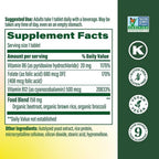 MegaFood Vegan Vitamin B12 with B6, B12 & Folic Acid - 30 Mini Tablets
