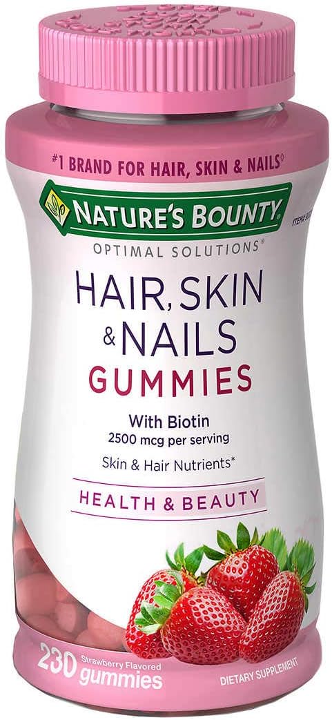 Nature's Bounty Gomitas para Piel, Cabello y Uñas, 230 unidades