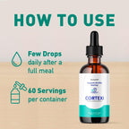 Cortexi Gotas Orales - Fórmula para la Salud Auditiva y Apoyo Auditivo - Pack de 2 Botellas (60 Días)