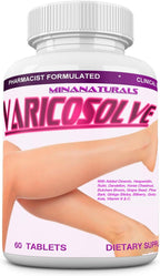 MINANATURALS VARICOSOLVE Suplemento Natural para las Venas de las Piernas - 60 Cápsulas