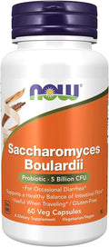 Now Saccharomyces Boulardii - 120 Cápsulas Vegetales