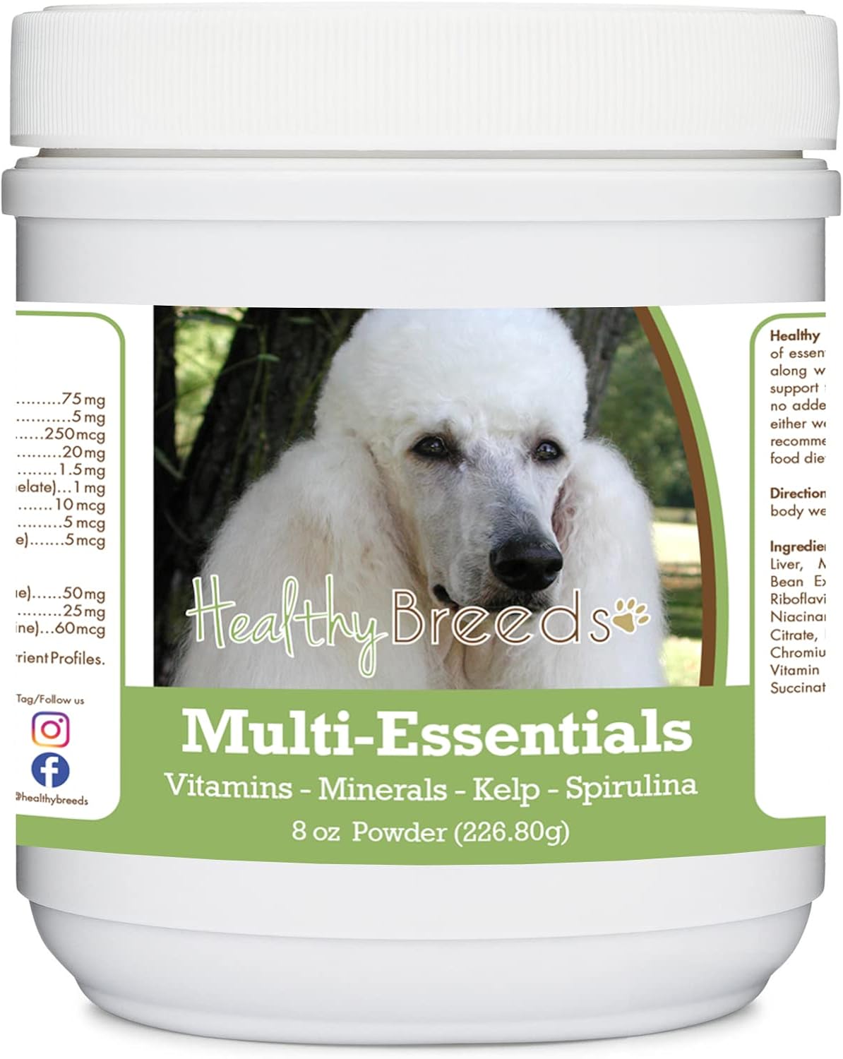 Healthy Breeds Multi-Essentials Powder para Perros - Suplemento de Vitaminas, Minerales y Antioxidantes - 227 g