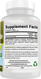 Best Naturals Niacinamide 500 mg 240 Comprimidos (Apto para Vegetarianos) - Forma No Flush de Niacina (Vitamina B3)