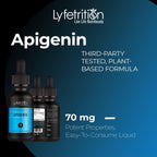 Lyfetrition Apigenina 70mg - Suplemento Líquido (118 ml, 220 dosis)