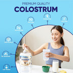 Vitamatic Calostro Bovino 30% IgG en Polvo - Sabor Vainilla - 72g (30 porciones)