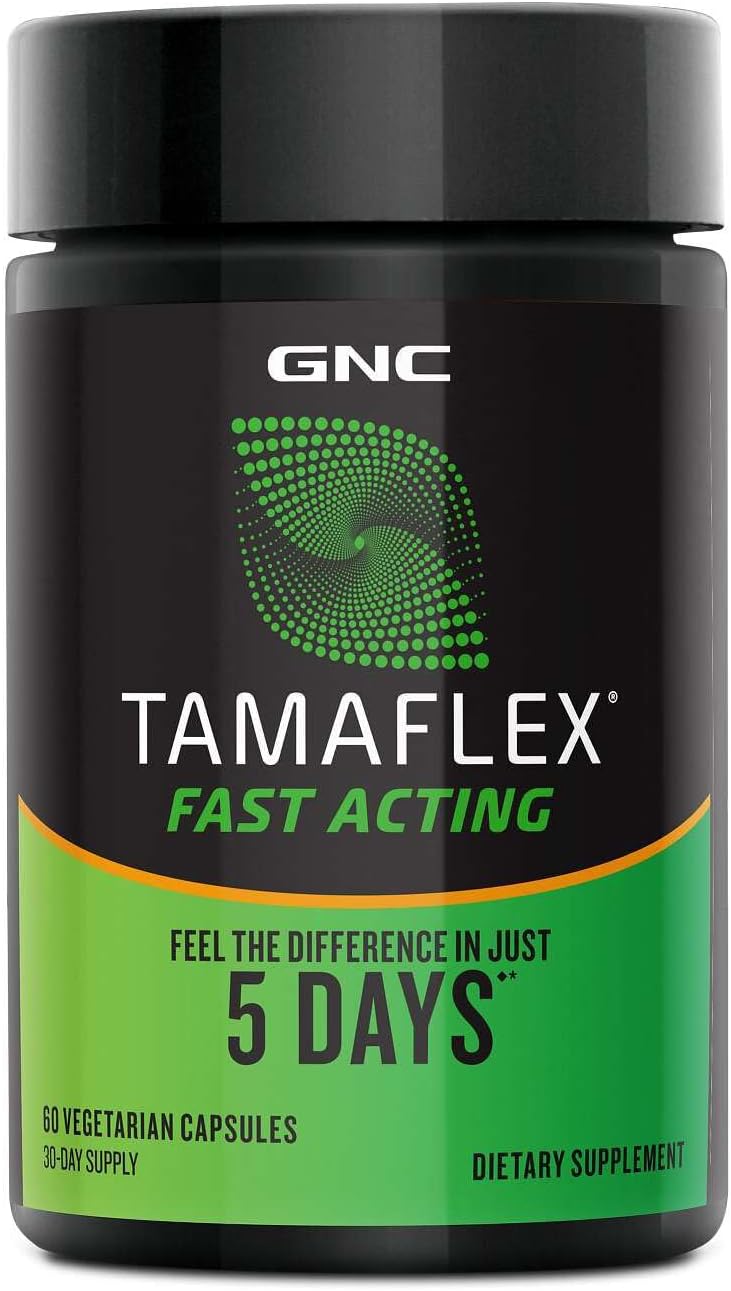 GNC TamaFlex Fast Acting, Apoyo Articular, 60 Cápsulas Vegetarianas
