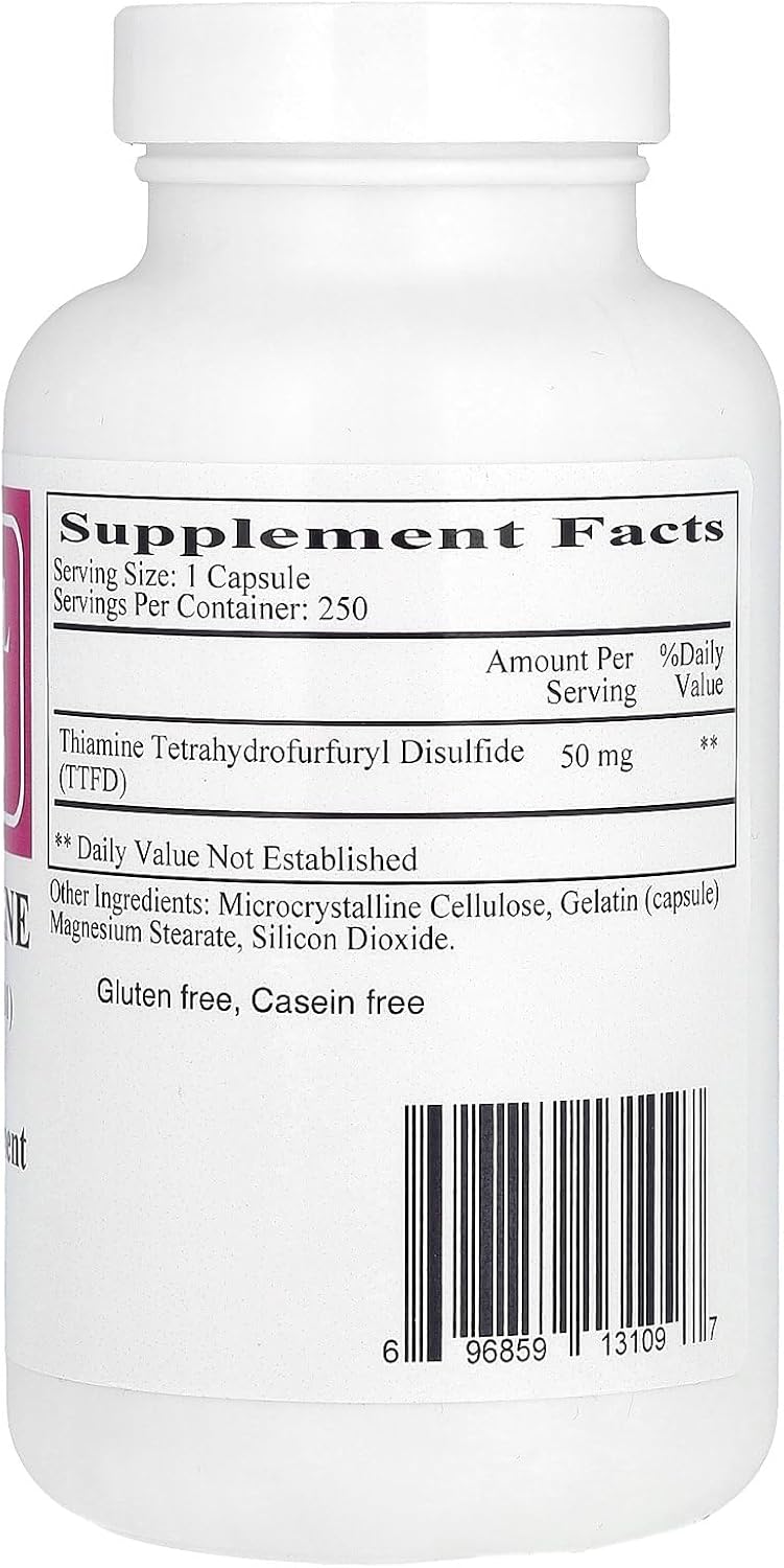 Ecological Formulas All Thiamine, 250 Cápsulas