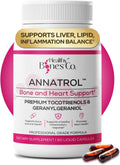Annatrol Bone & Heart Wellness | Complejo de Vitamina E con Tocotrienoles de Annatto y Geranylgeraniol (GG)