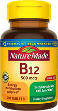 Nature Made Vitamina B12 500 mcg, 200 Comprimidos - Pack de 2