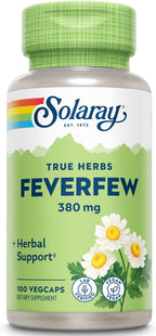 SOLARAY Matricaria 380 mg | Circulación Saludable, Tono Vascular y Bienestar | Sin OGM y Vegano | 100 Cápsulas Vegetales