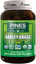 Pines Comprimidos de Hierba de Cebada Ecológica, 250 Comprimidos