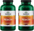 Swanson Niacina (B3) 500 mg - 250 Cápsulas (Pack de 2)
