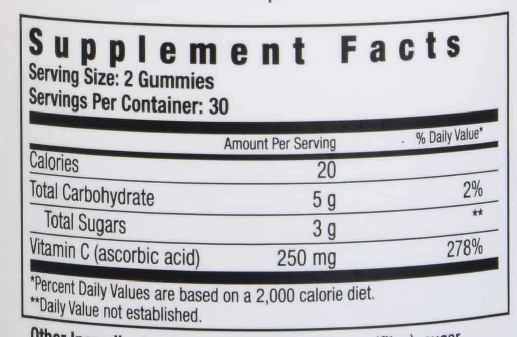 NutritionWorks Vitamin C 250 mg Gominolas, 60 Gominolas