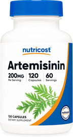 Nutricost Artemisinin 200mg, 120 Cápsulas Vegetarianas - Sin OGM, Sin Gluten, 60 Dosis