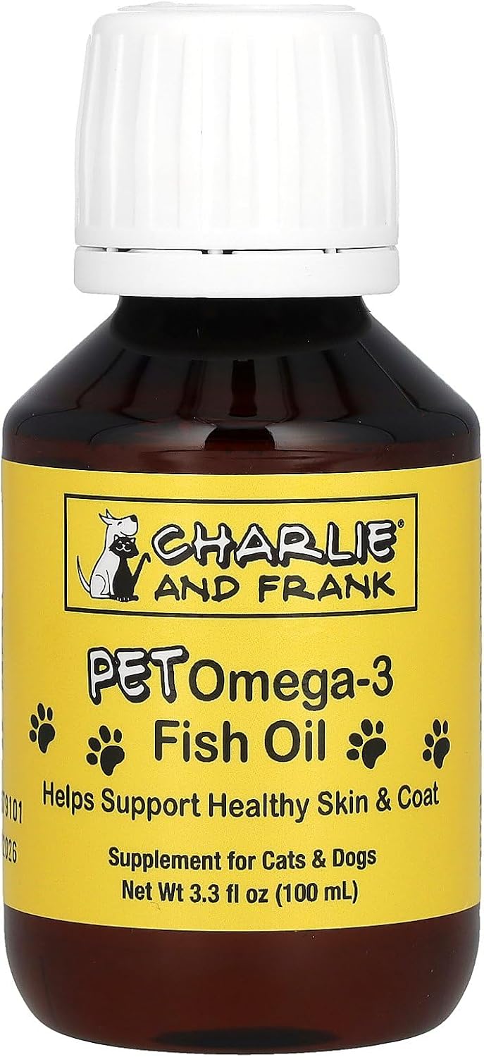 Charlie & Frank Aceite de Pescado Omega-3 para Perros y Gatos - 100 ml