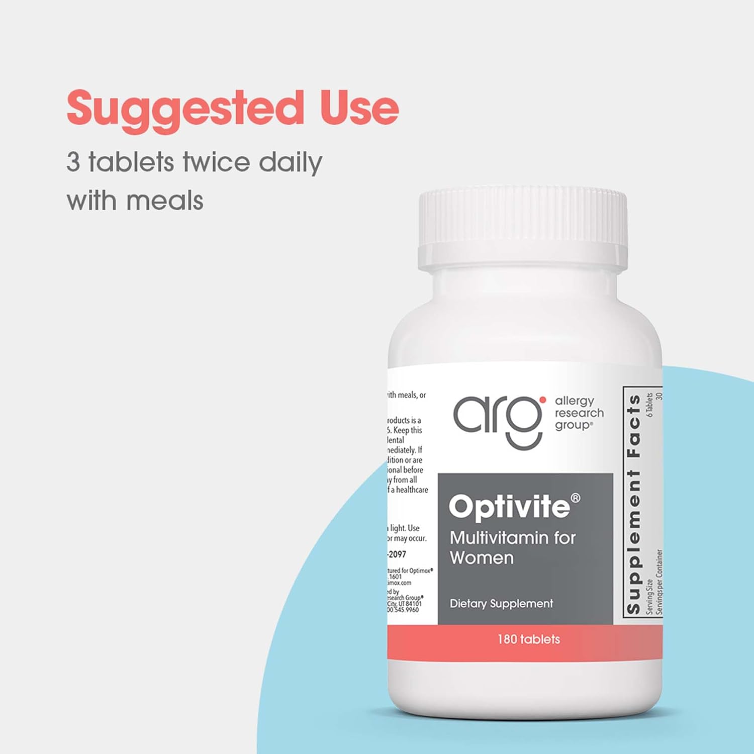 Optimox ARG Optivite - Multivitamínico para Mujeres con Equilibrio Hormonal y PMS