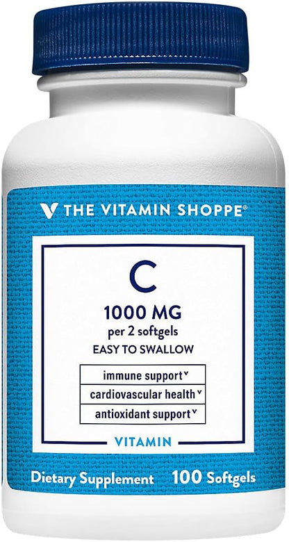 Vitamina C 1.000 mg – The Vitamin Shoppe (100 Softgels) – Image 1