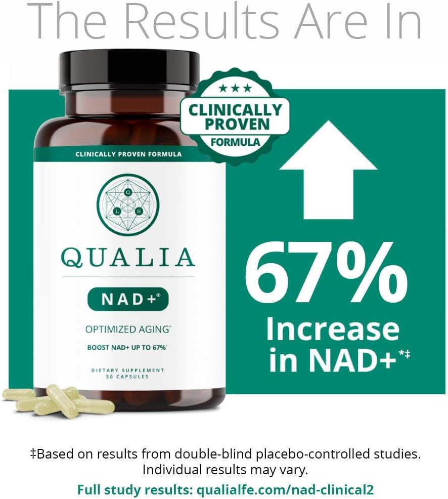 Qualia NAD+ | Suplemento de NAD+ con 3 Precursores (3 Meses)