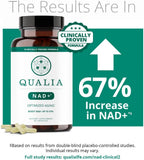 Qualia NAD+ Suplemento – Precursores de NAD+ (Niacina, NR, Niacinamida) – 2 Meses