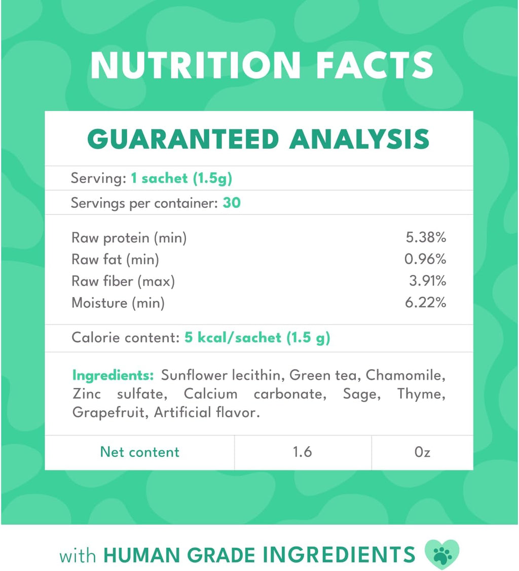 Natural PET Biodent Complemento Nutricional para Perros, Sabor Pollo y Finas Hierbas, 30 Sobres
