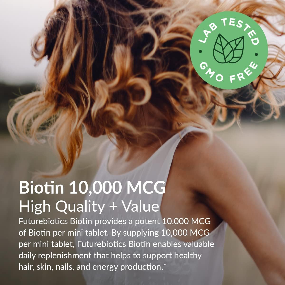 Futurebiotics Biotina 10.000 mcg – 360 Comprimidos Veganos