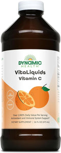 Dynamic Health VitaLiquids Vitamina C 1000 mg - Líquido con rosa mosqueta y bioflavonoides cítricos, 473 ml