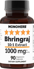 MONOHERB Bhringraj 10:1 Extract - 1000 mg por Servicio - 45 Cápsulas