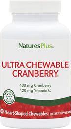 NaturesPlus Ultra Chewable Cranberry - 90 Comprimidos Masticables de Arándano