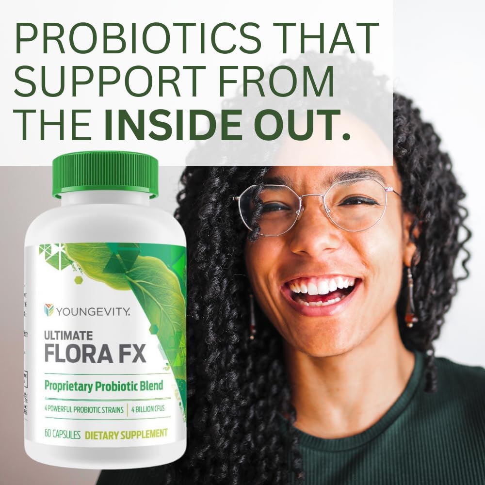 Youngevity Ultimate Flora FX - 60 Cápsulas (2 Botellas)