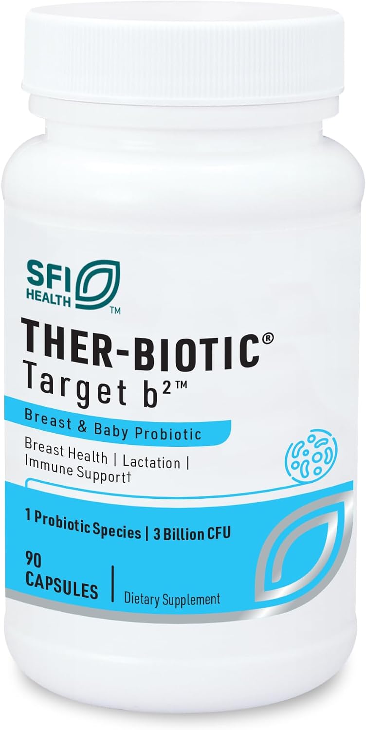 Ther-Biotic Target B2 Probiótico para Lactancia - Lactobacillus Fermentum - 90 Cápsulas