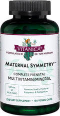 Vitanica Maternal Symmetry - Vegan Prenatal and Postnatal Multivitamin, 180 Capsules