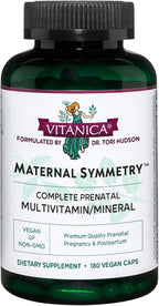 Vitanica Maternal Symmetry - Vegan Prenatal and Postnatal Multivitamin, 180 Capsules
