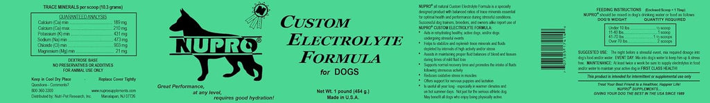 NUPRO® Electrolitos Personalizados para Perros