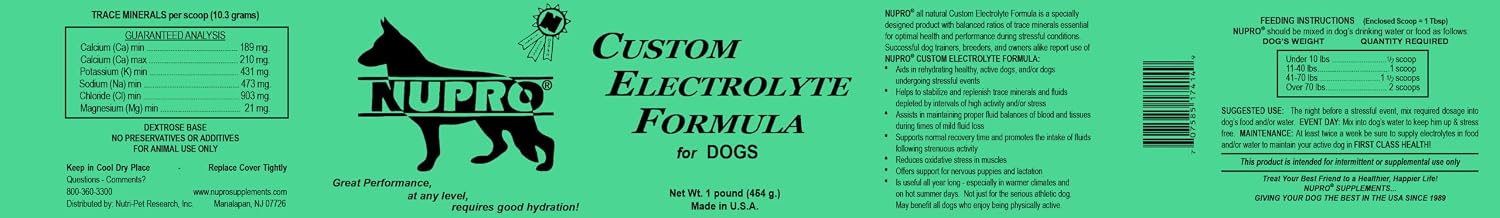 NUPRO® Electrolitos Personalizados para Perros