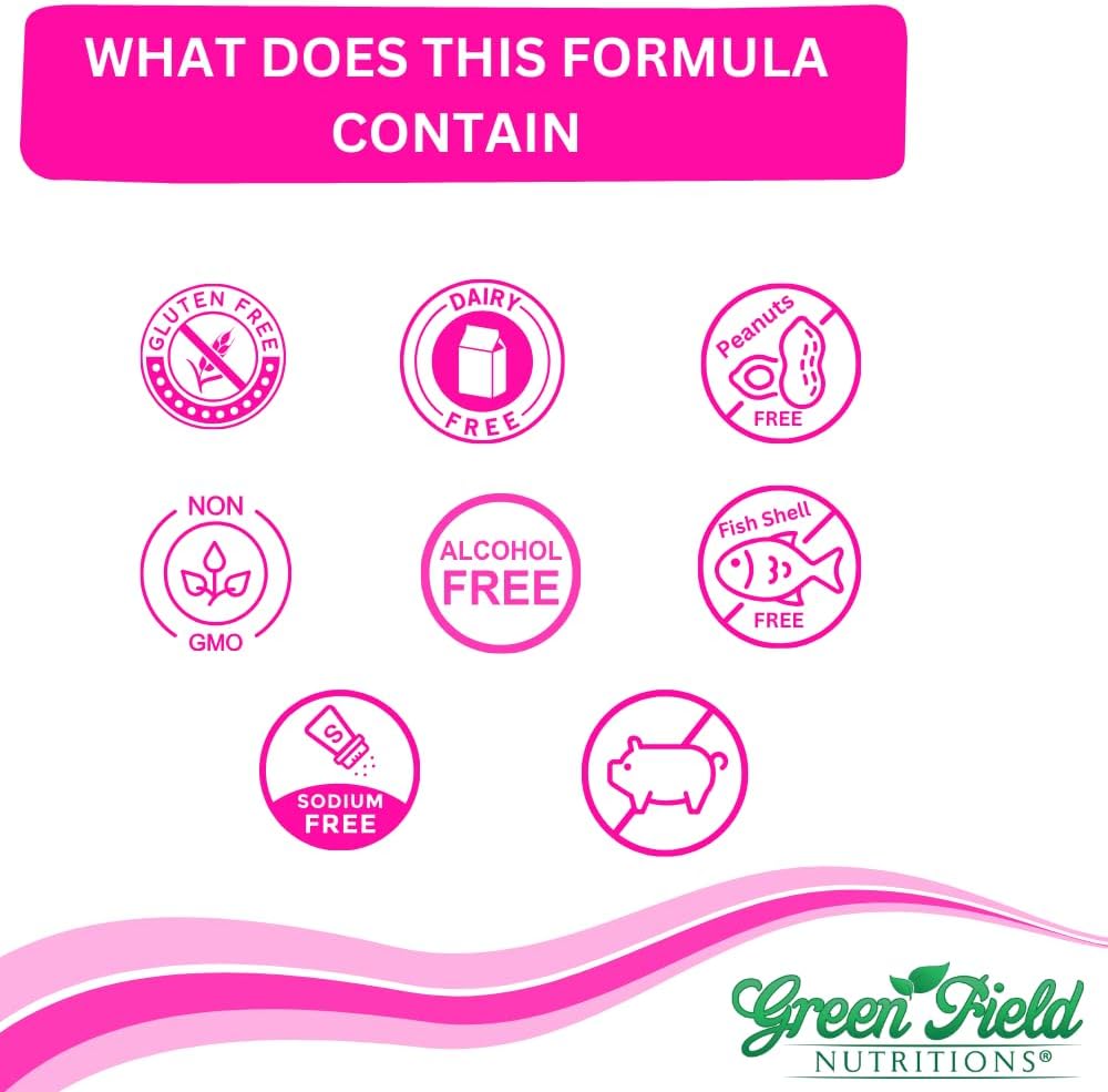 Greenfield Nutritions Biotina Halal 5000mcg con Colágeno - 60 Comprimidos
