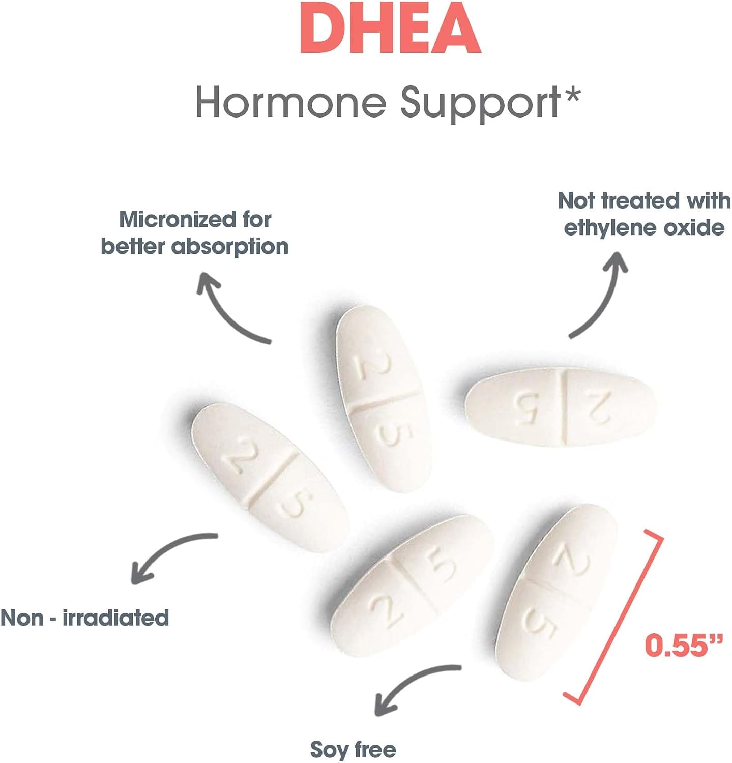 Allergy Research Group DHEA 25 mg Micronizado - Matriz Lipídica - 60 Cápsulas