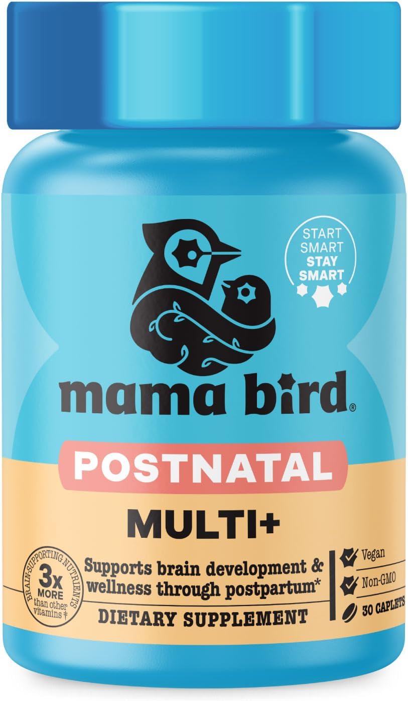 Best Nest Wellness Mama Bird Postnatal Multi+ - 30 Cápsulas Veganas para Lactancia