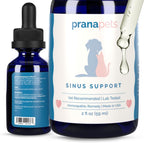 PranaPets Sinus Support – Suplemento Líquido para Perros y Gatos | Alivio Natural de la Congestión