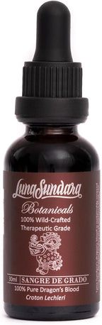 Resina de Sangre de Dragón Luna Sundara - 1 oz (30 ml) - 100% Pura, Sin Alcohol