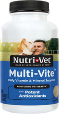 Nutri-Vet Multi-Vite Masticables Multivitamínicos para Perros Adultos - 60 Unidades