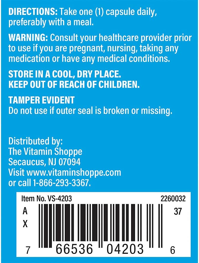 The Vitamin Shoppe Vitamina D3 K2 5000 UI - Combinación D3 + K2 MK-7 | 120 Cápsulas